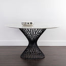 Sunpan Madeira Dining Table Ebony Brown / Grey Marble in 54''