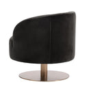 Sunpan Peggy Swivel Lounge Chair Giotto Cabernet / Giotto Shale Grey