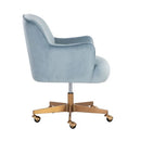 Sunpan Karina Office Chair Cornflower Blue Sky / Copenhagen White