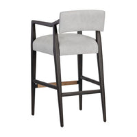 Sunpan Keagan Barstool in Saloon Light Grey