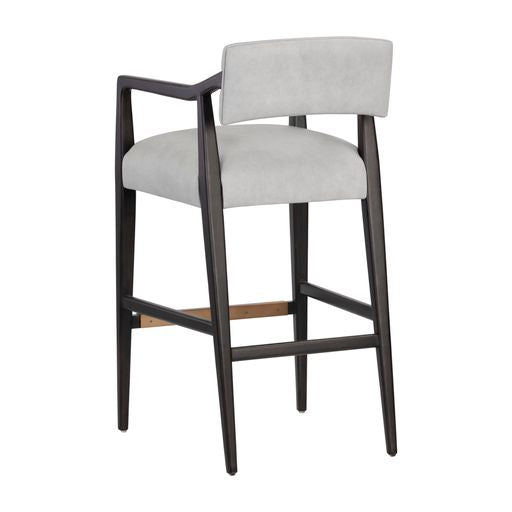 Sunpan Keagan Barstool in Saloon Light Grey