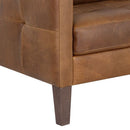 Sunpan Karmelo Sofa Cognac / Vintage Charcoal Leather
