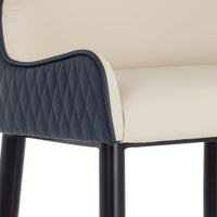 Sunpan Gianni Barstool - Dillon Cream-Dillon Thunder / Dillon Stratus-Dillon Black