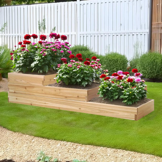 All Things Cedar 3-Step Tiered Garden Box