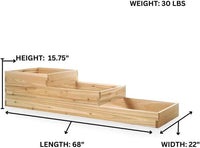 All Things Cedar 3-Step Tiered Garden Box
