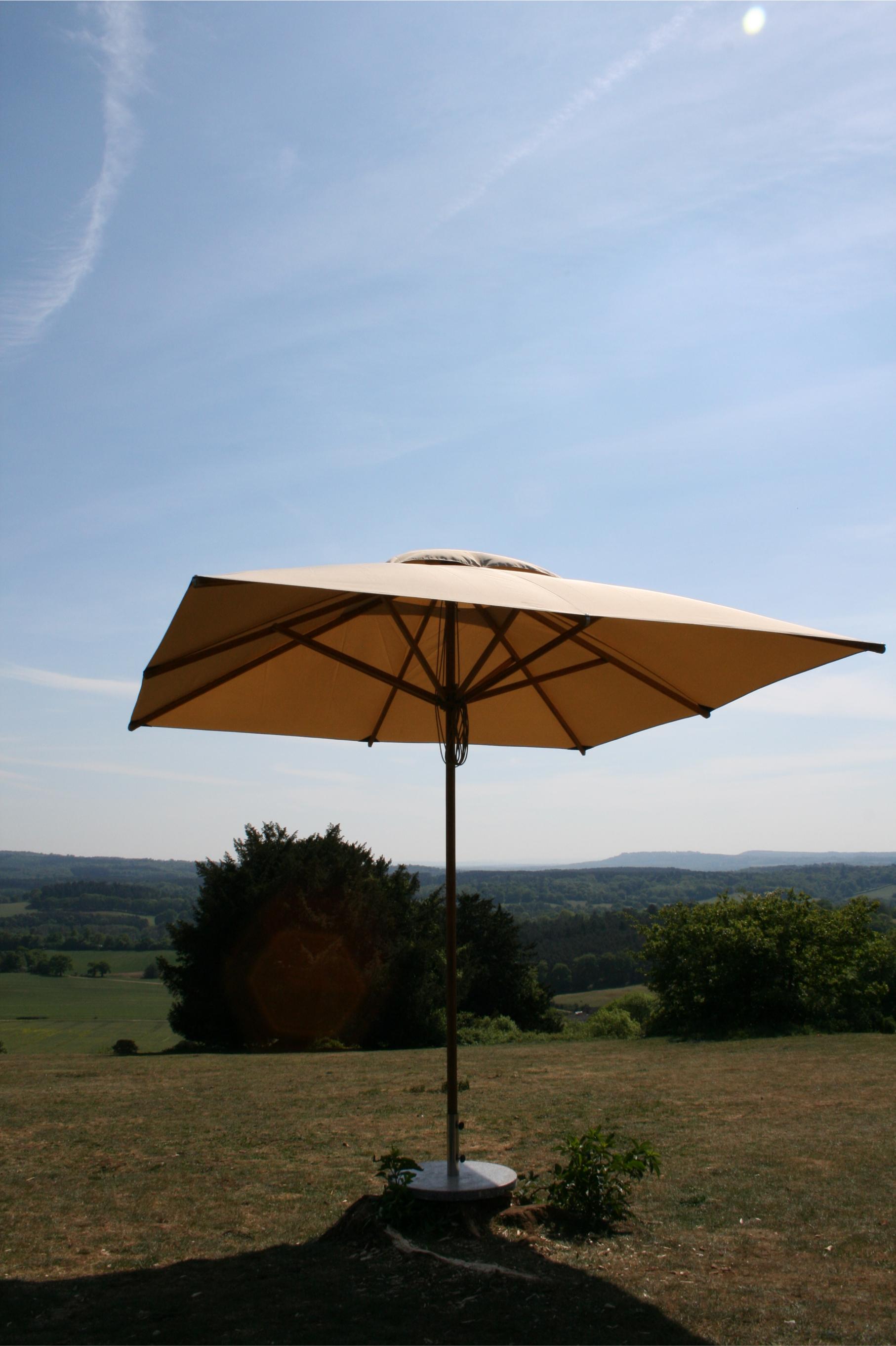 Bambrella Levante 3.0m Square Bamboo Umbrella