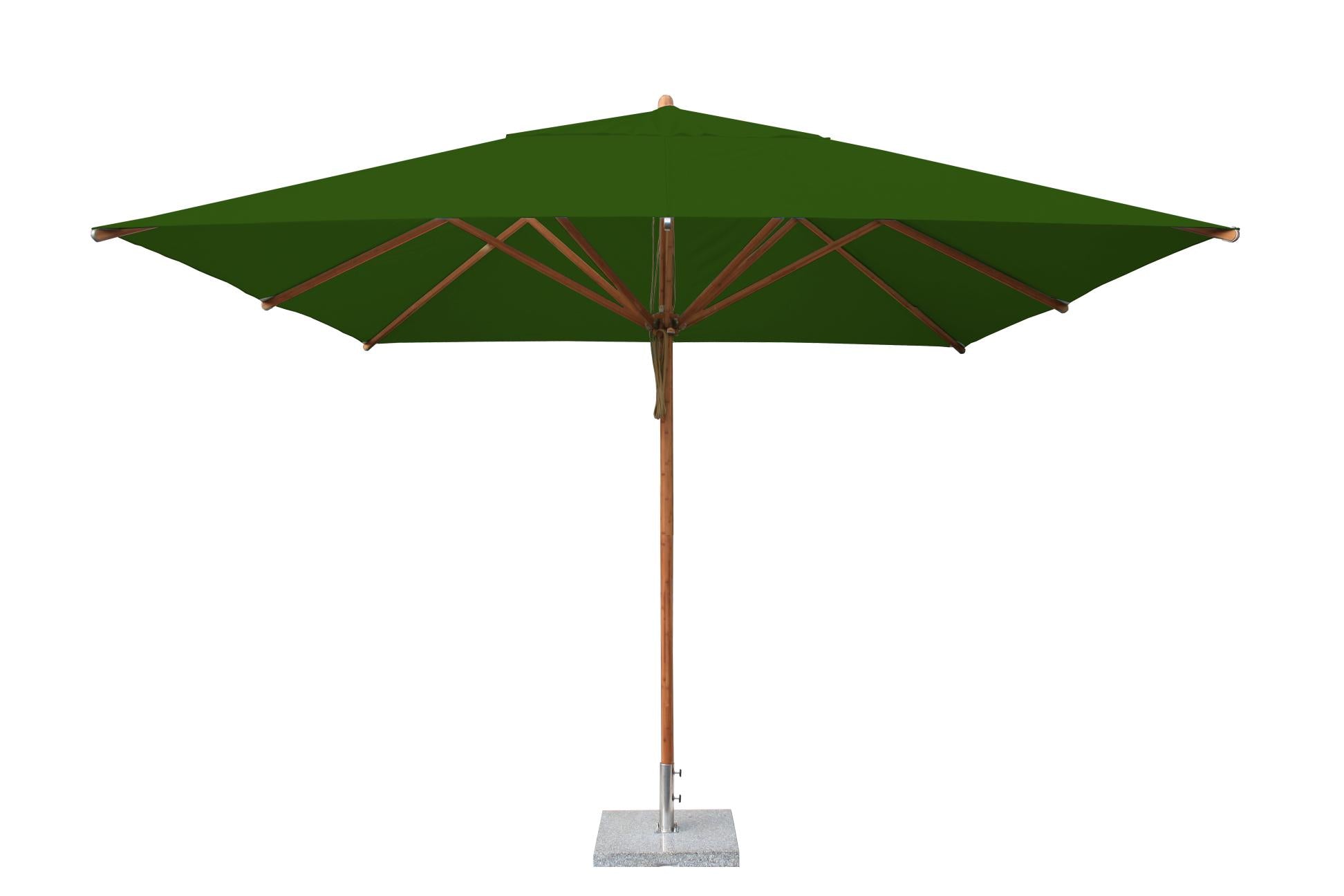 Bambrella Levante 3.4m Square Bamboo Umbrella