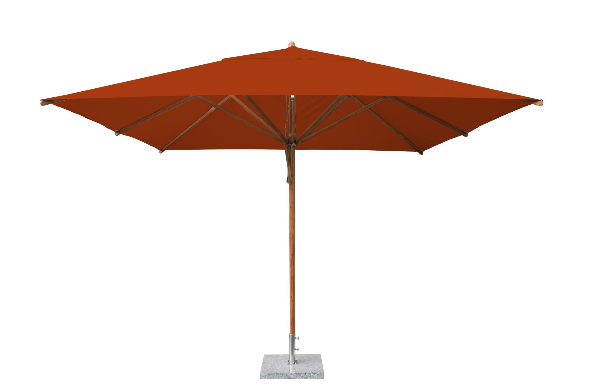 Bambrella Levante 3.4m Square Bamboo Umbrella