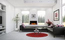 Amantii 30" Unit - 10 5/8" In Depth 3 Sided Glass Fireplace
