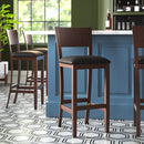 H&D Seating Solid Wood Barstool
