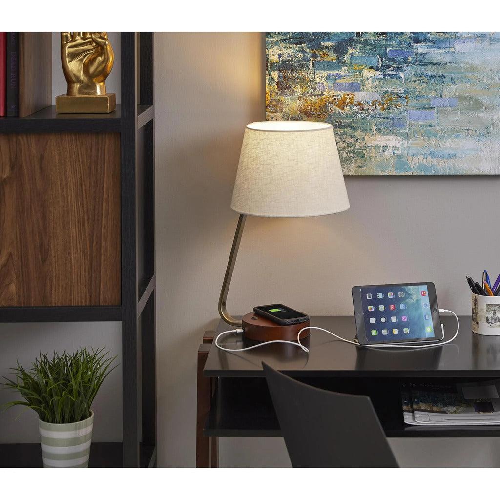 Adesso Louie AdessoCharge Table Lamp
