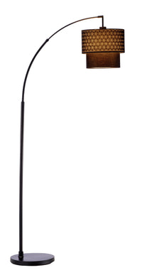 Adesso Gala Arc Floor Lamp - Black