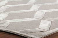 Exquisite Rugs Metro Velvet Handmade Hand-Knotted New Zealand Wool and Viscose  Area Rug