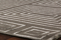 Exquisite Rugs Metro Velvet Handmade Hand-Knotted New Zealand Wool and Viscose  Area Rug