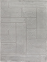Exquisite Rugs Metro Velvet Handmade Hand-Knotted New Zealand Wool and Viscose  Area Rug