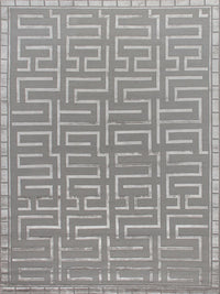 Exquisite Rugs Metro Velvet Handmade Hand-Knotted New Zealand Wool and Viscose  Area Rug
