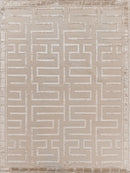 Exquisite Rugs Metro Velvet Handmade Hand-Knotted New Zealand Wool and Viscose  Area Rug