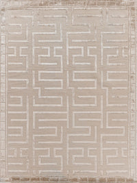 Exquisite Rugs Metro Velvet Handmade Hand-Knotted New Zealand Wool and Viscose  Area Rug