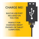 Adesso Charging Station Shelf Floor Lamp