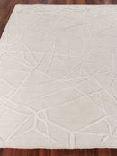 Exquisite Rugs Windsor Handmade Hand Loomed New Zealand Wool and Bamboo Silk Rug 6'X9'