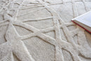 Exquisite Rugs Windsor Handmade Hand Loomed New Zealand Wool and Bamboo Silk Rug 6'X9'