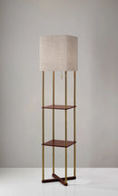 Adesso Harrison Shelf Floor Lamp