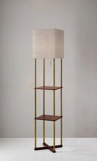 Adesso Harrison Shelf Floor Lamp