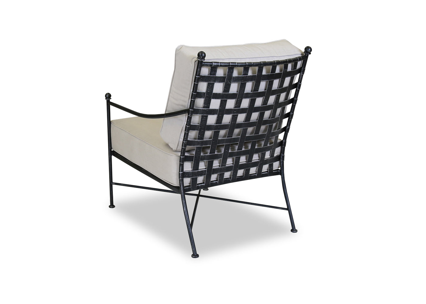 Sunset West Provence Wrought Iron Club Chair with Cushion
