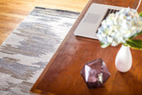Exquisite Rugs Bamboo Silk Handmade Hand-Knotted Bamboo Silk and Cotton Area Rug