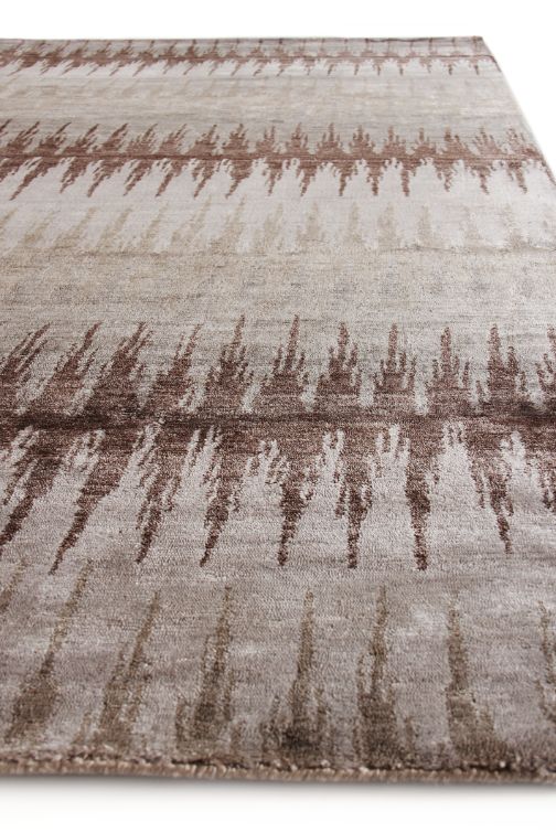 Exquisite Rugs Bamboo Silk Handmade Hand-Knotted Bamboo Silk and Cotton Area Rug