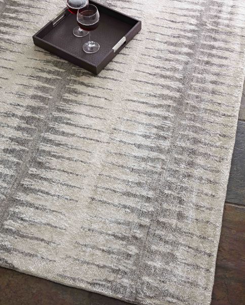 Exquisite Rugs Bamboo Silk Handmade Hand-Knotted Bamboo Silk and Cotton Area Rug