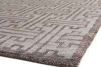 Exquisite Rugs Bamboo Silk Handmade Hand-Knotted Bamboo Silk and Cotton Area Rug