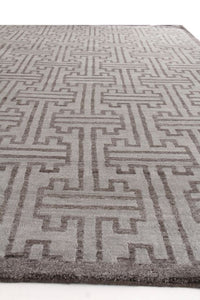 Exquisite Rugs Bamboo Silk Handmade Hand-Knotted Bamboo Silk and Cotton Area Rug