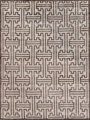 Exquisite Rugs Bamboo Silk Handmade Hand-Knotted Bamboo Silk and Cotton Area Rug