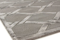 Exquisite Rugs Metro Velvet Handmade Hand-Knotted New Zealand Wool and Viscose  Area Rug