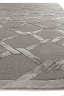 Exquisite Rugs Metro Velvet Handmade Hand-Knotted New Zealand Wool and Viscose  Area Rug