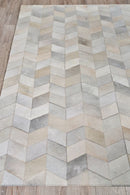 Exquisite Rugs Natural Hide Cowhide Silver Area Rug