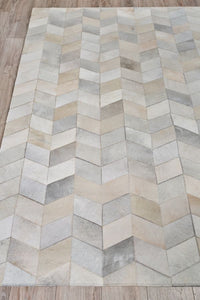 Exquisite Rugs Natural Hide Cowhide Silver Area Rug