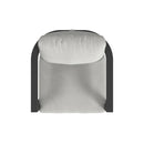 Sunset West Malibu Barstool in Cast Silver, No Welt