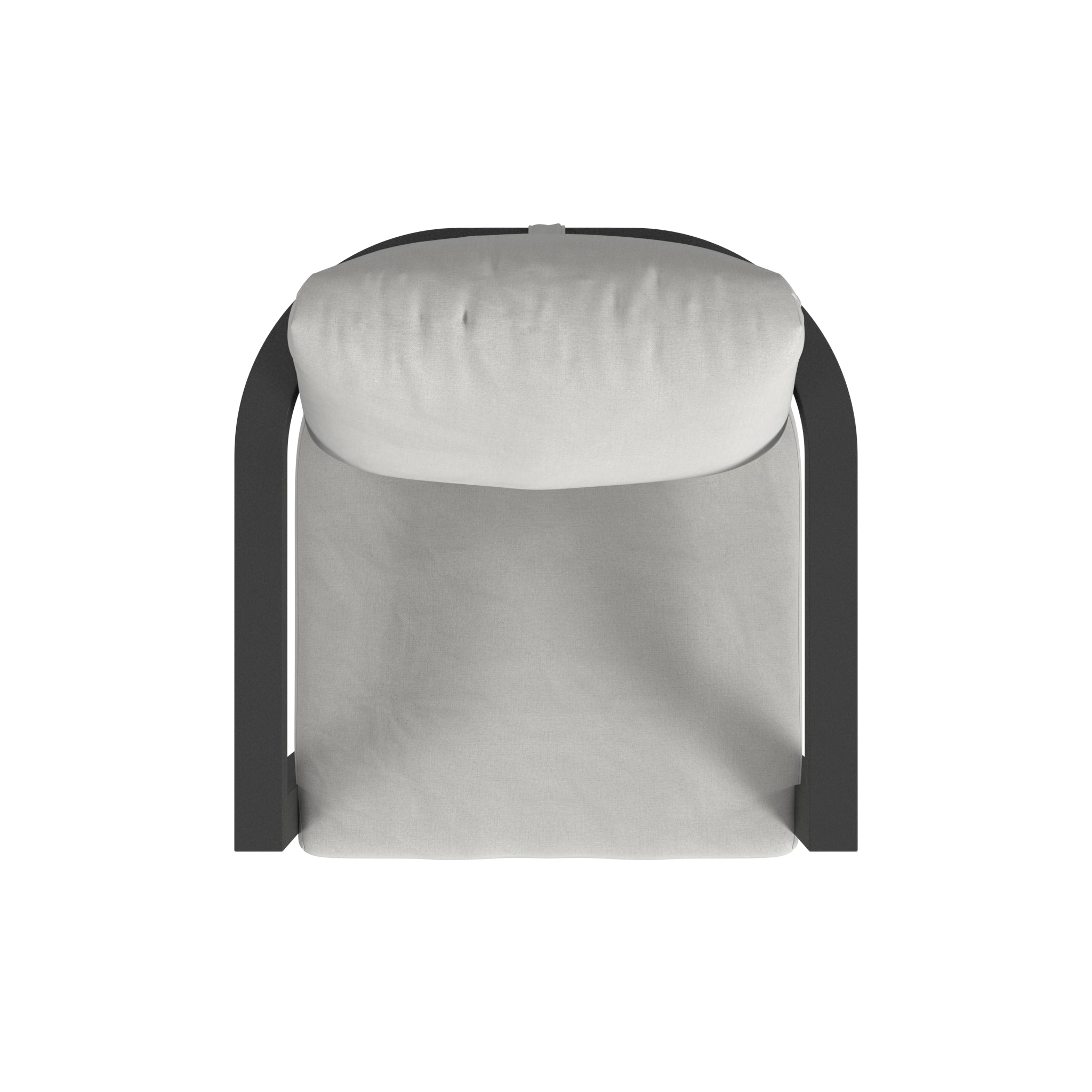 Sunset West Malibu Barstool in Cast Silver, No Welt