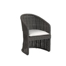 Sunset West Cabo Dining Chair in Soothe Pearl with Flange Welt