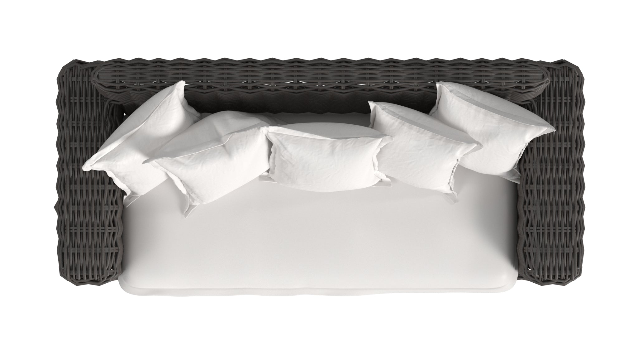 Sunset West Cabo Loveseat in Soothe Pearl with Flange Welt