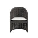 Sunset West Cabo Dining Chair in Soothe Pearl with Flange Welt