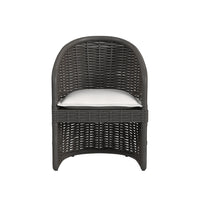 Sunset West Cabo Dining Chair in Soothe Pearl with Flange Welt