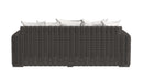 Sunset West Cabo Loveseat in Soothe Pearl with Flange Welt