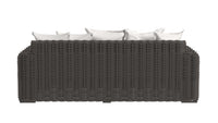 Sunset West Cabo Loveseat in Soothe Pearl with Flange Welt