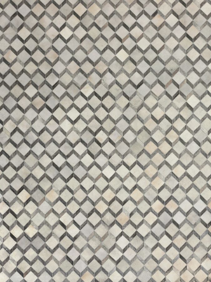 Exquisite Rugs Natural Hide Cowhide Silver Area Rug