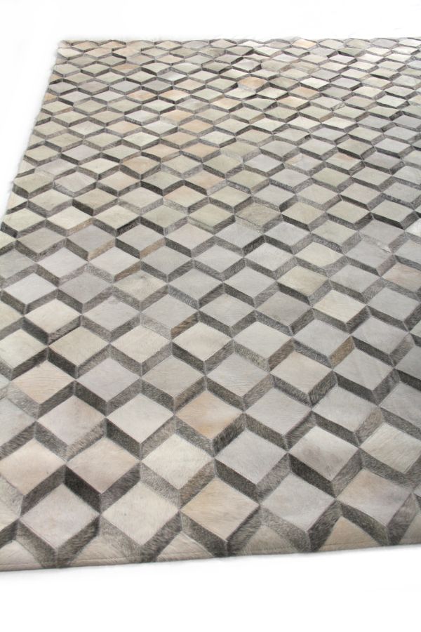 Exquisite Rugs Natural Hide Cowhide Silver Area Rug
