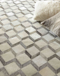 Exquisite Rugs Natural Hide Cowhide Silver Area Rug
