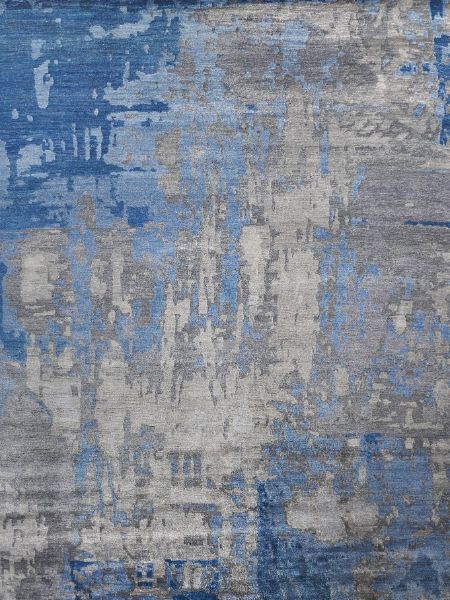 Exquisite Rugs Bamboo Silk Handmade Hand-Knotted Bamboo Silk and Cotton Area Rug
